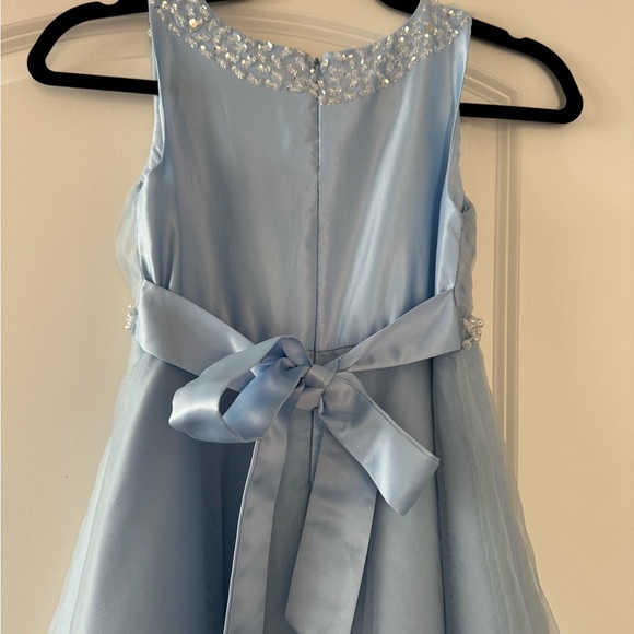 GIRLS 12 CINDERELLA BALL GOWN BEADED SPARKLE FANCY DRESS FLOWER GIRL PAGEANT - Picture 6 of 7